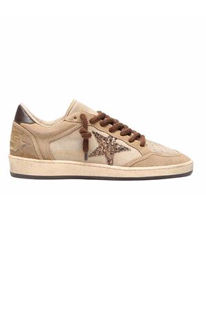 Sneakers Ball Star in camoscio beige GOLDEN GOOSE | GWF01034F00806715400